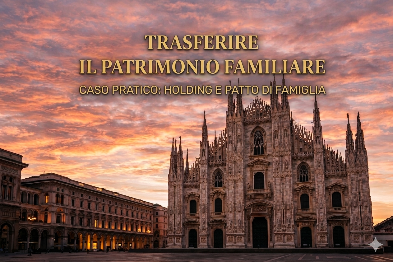 Trasferire il patrimonio familiare con holding e patto di famiglia a Milano