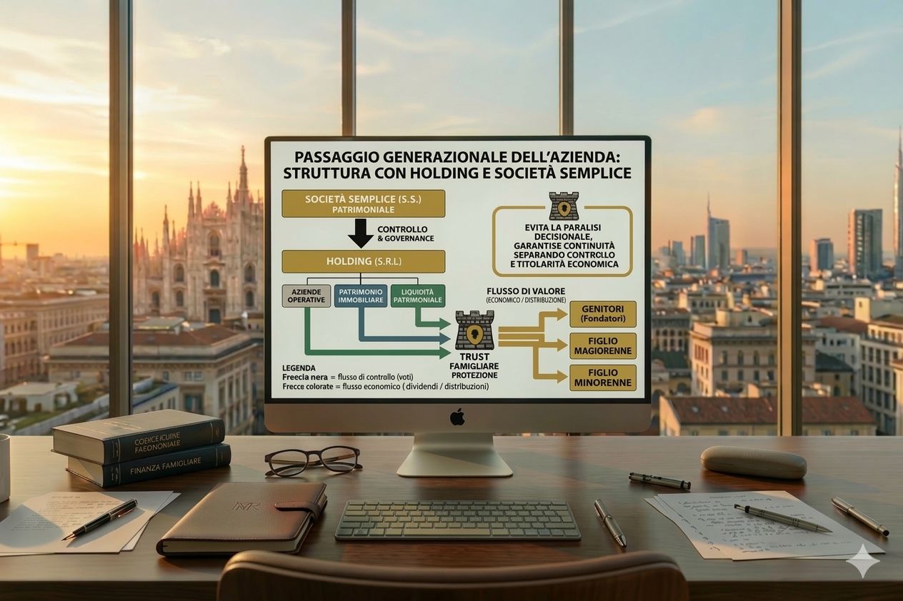 garantire stabilità patrimoniale nel passaggio generazionale dell'azienda