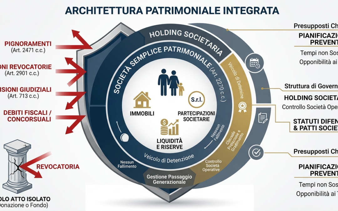 Protezione Patrimoniale: Quote, Conti e Beni da Pignoramenti